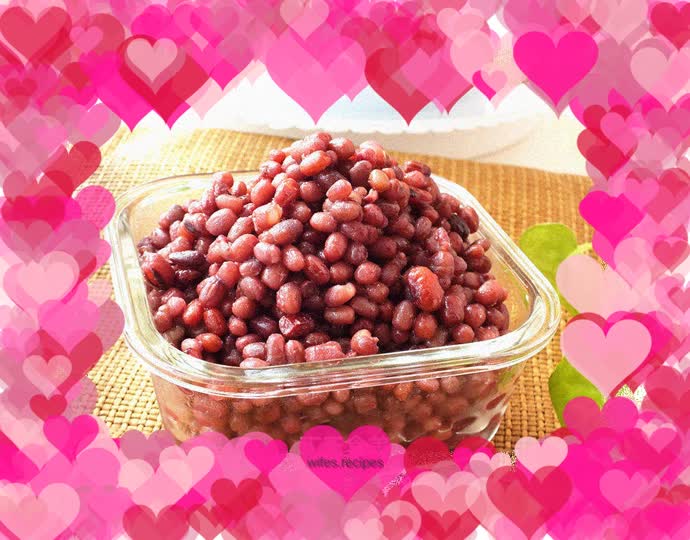Homemade honey red beans