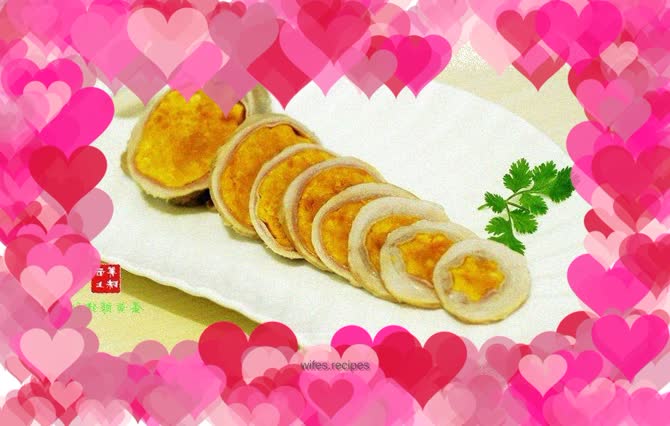 Beier’s honorable banquet dish [Pork belly stuffed with salted egg yolk]