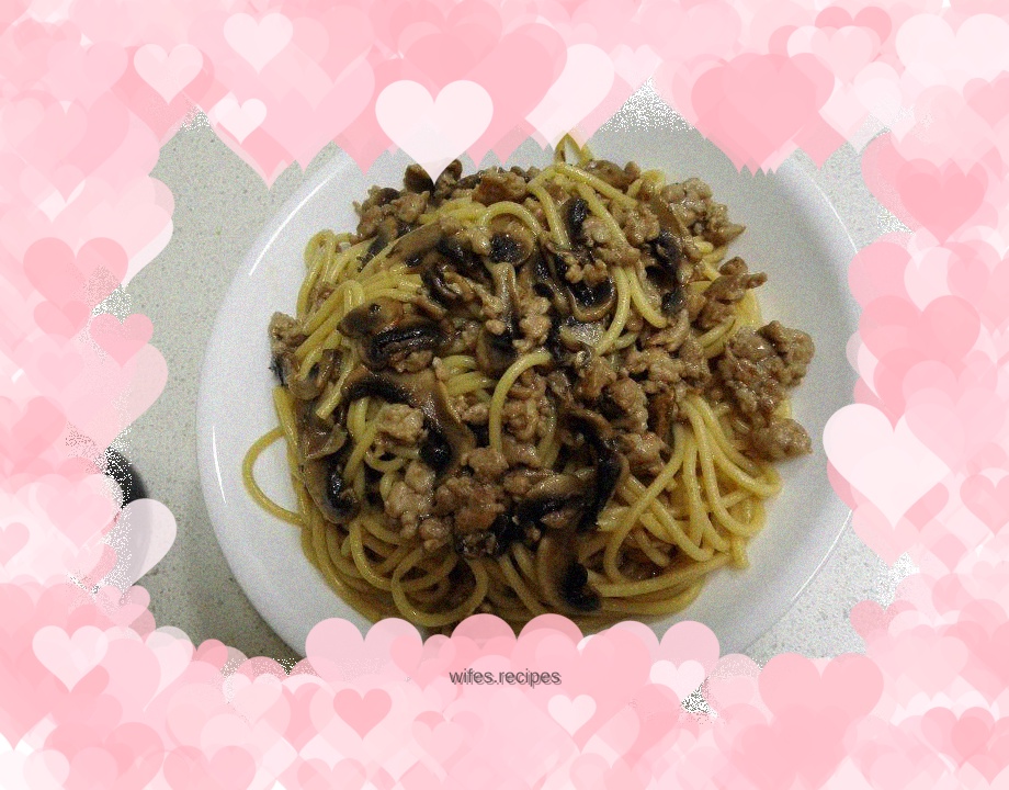 Mushroom cheese pasta