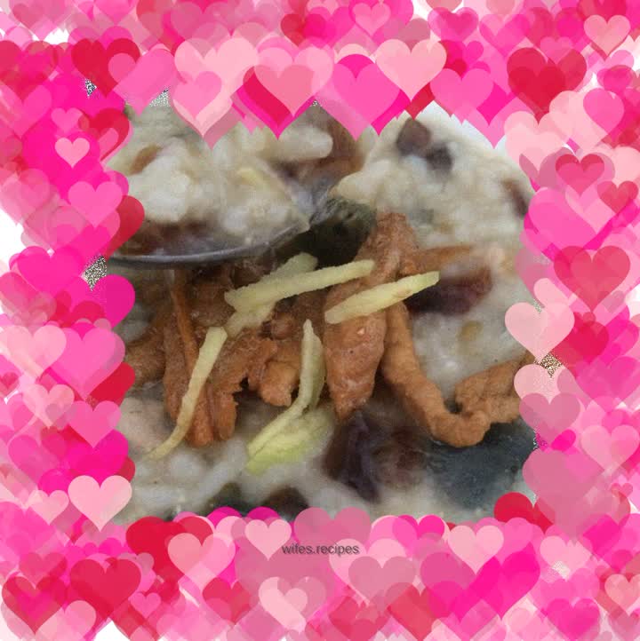 Preserved egg and lean meat porridge