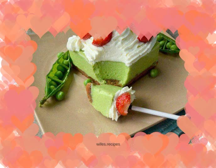 Pea mousse cake