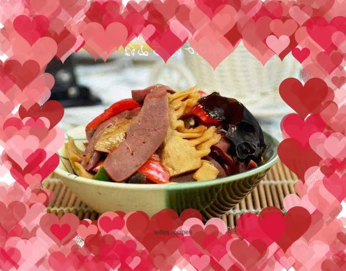 Spicy stir-fried lamb lungs