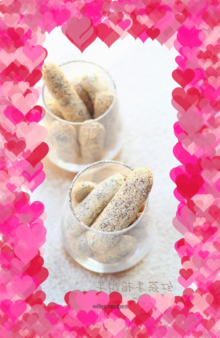 【Black tea finger biscuits】