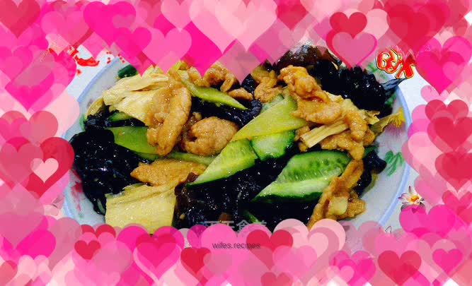 Mixed Vegetarian Fried Pork Slices