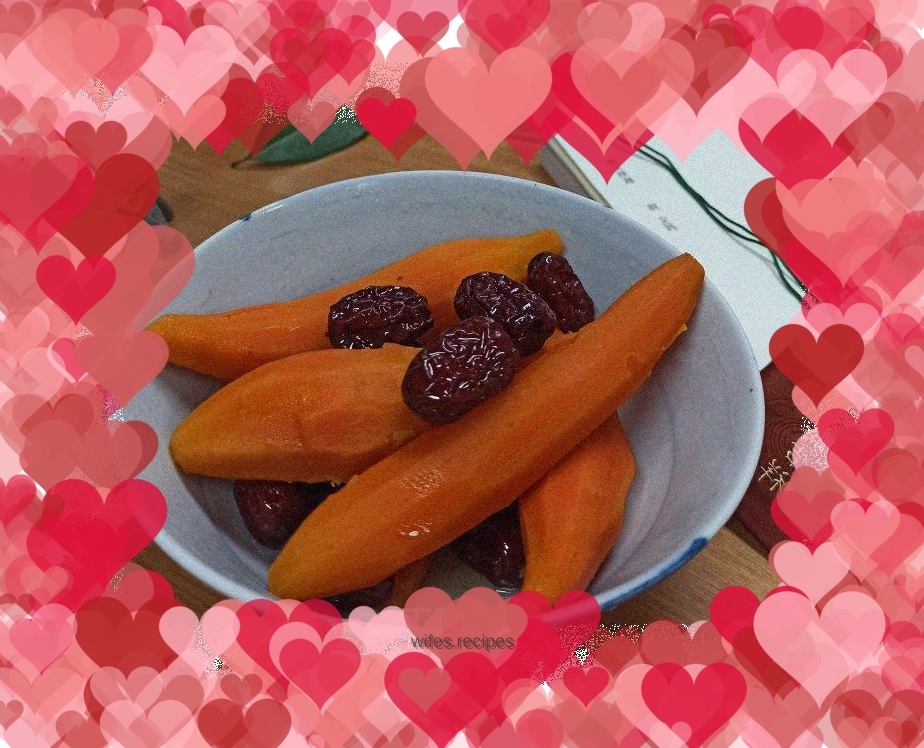 Sweet Potato Stewed with Rock Sugar and Red Dates