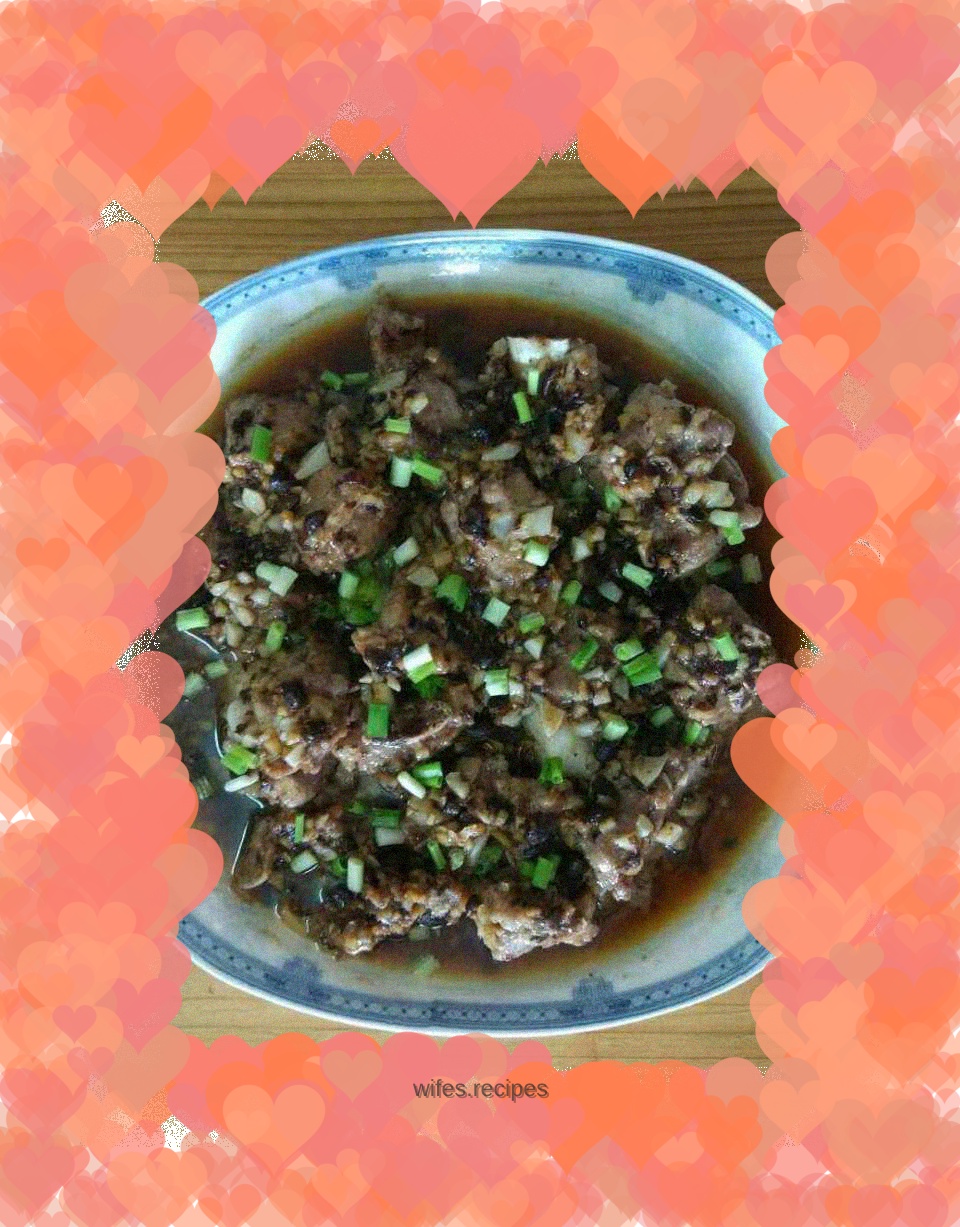Steamed Pork Ribs with Black Bean Sauce