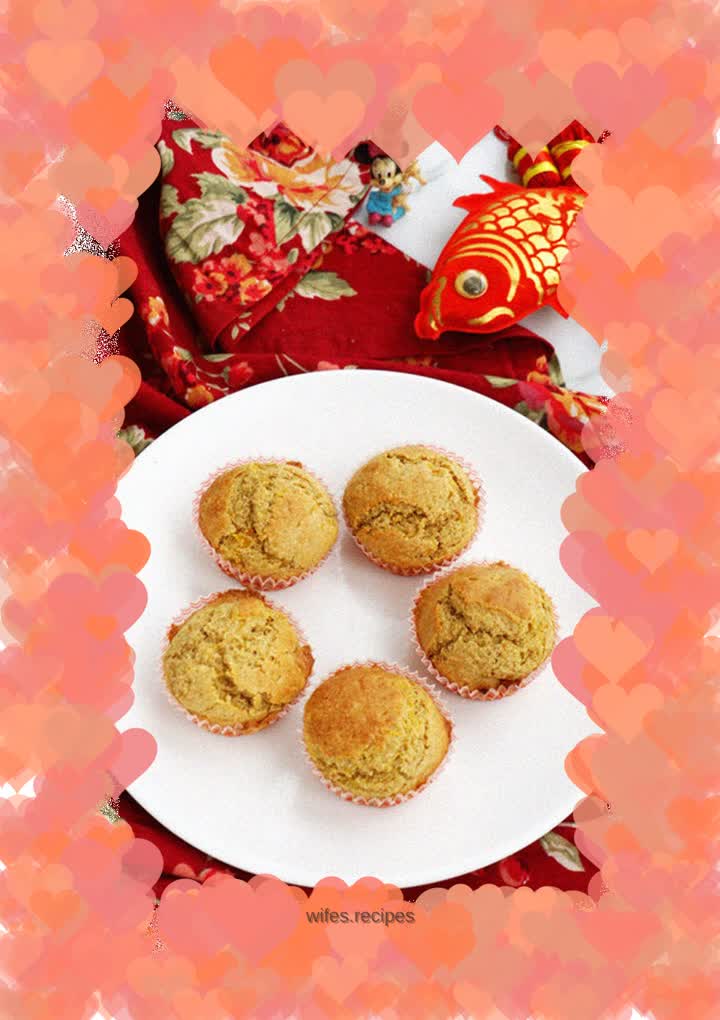 【USA】Gray Orange Whole Wheat Muffins