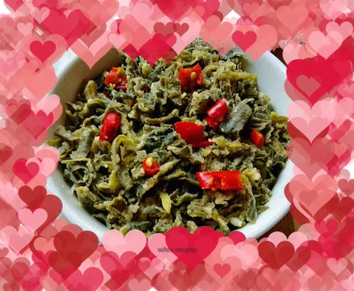 Steamed wild vegetables