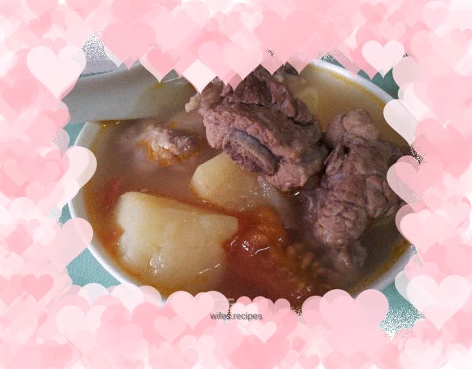 Tomato, Potato and Spare Ribs Soup