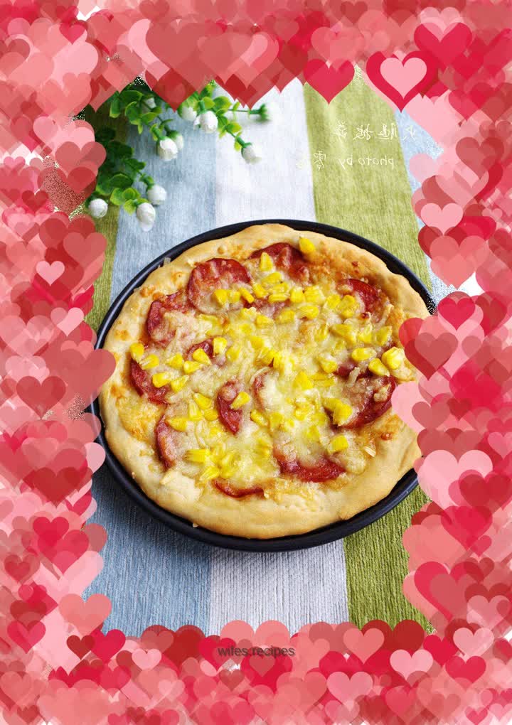 Ham pizza