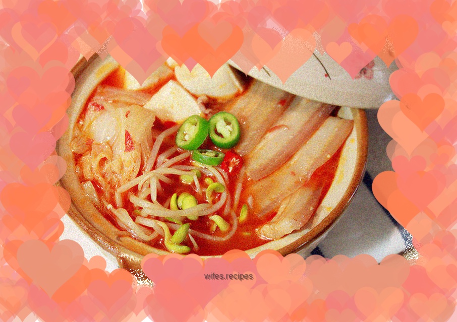 Spicy Cabbage and Pork Belly Stew