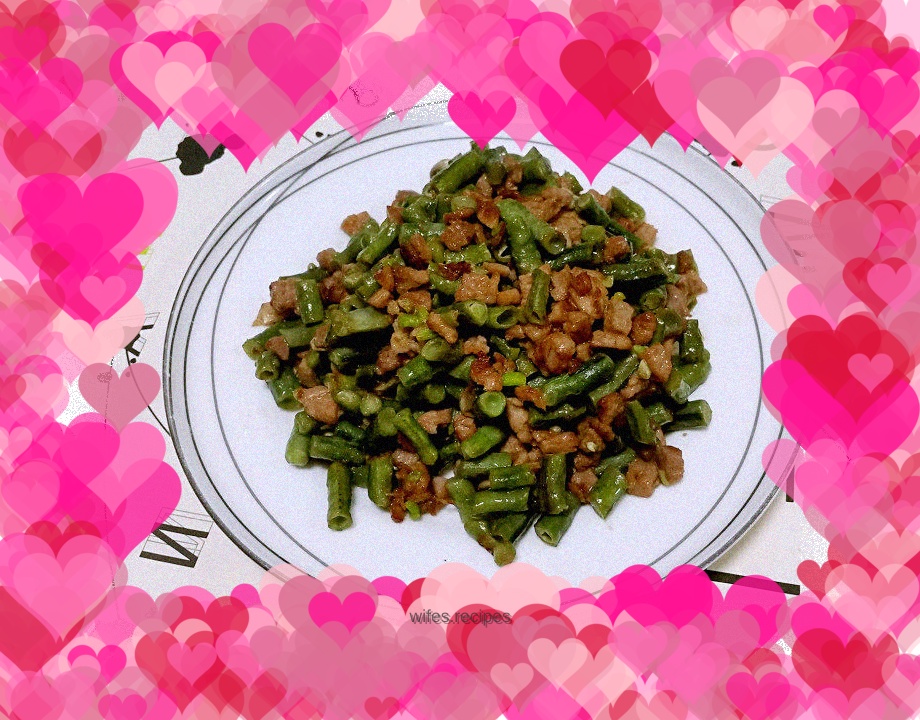 Minced pork and cowpeas