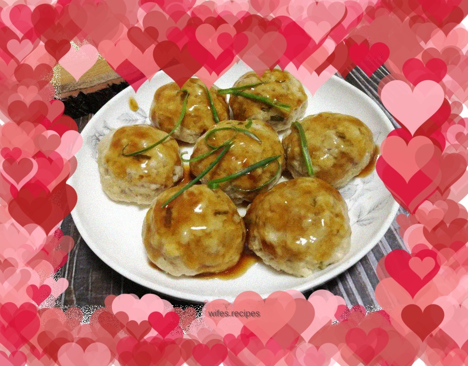 Steamed tofu balls