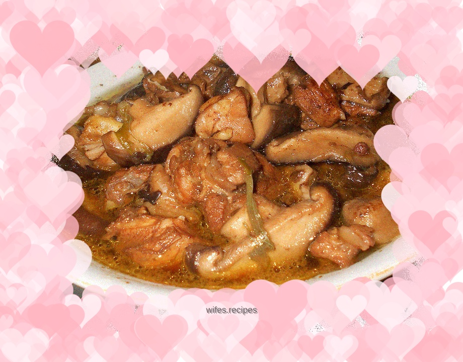 Mushroom stewed chicken