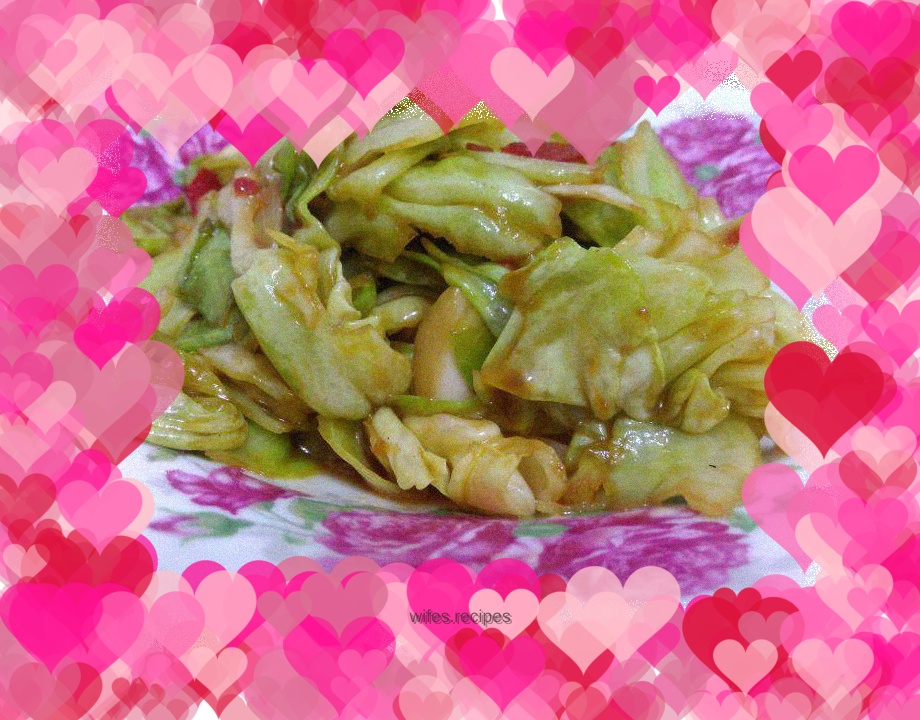 Hand-shredded cabbage