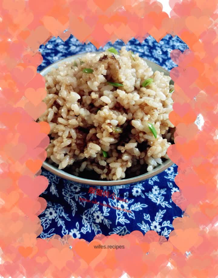 Soy sauce fried rice ~ few minutes to serve