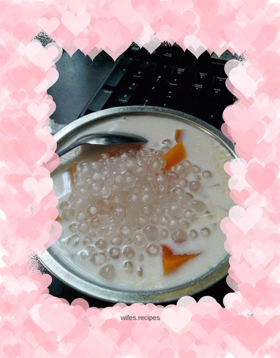 Papaya milk sago