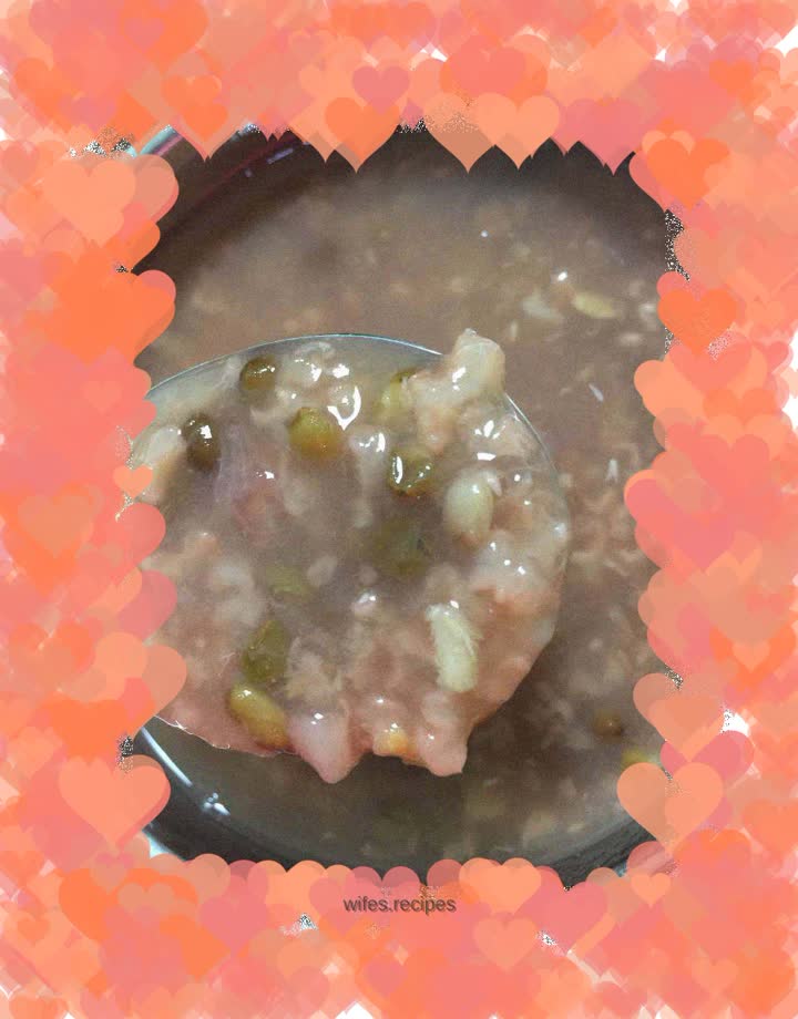 Mung bean rice porridge