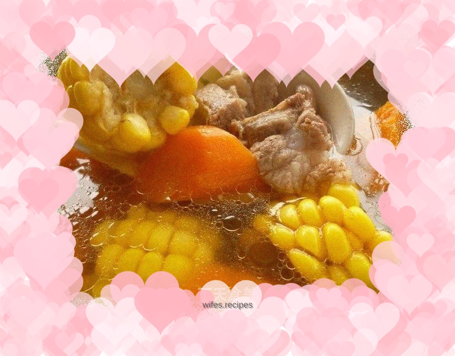 Carrot, Corn and Pork Ribs Soup