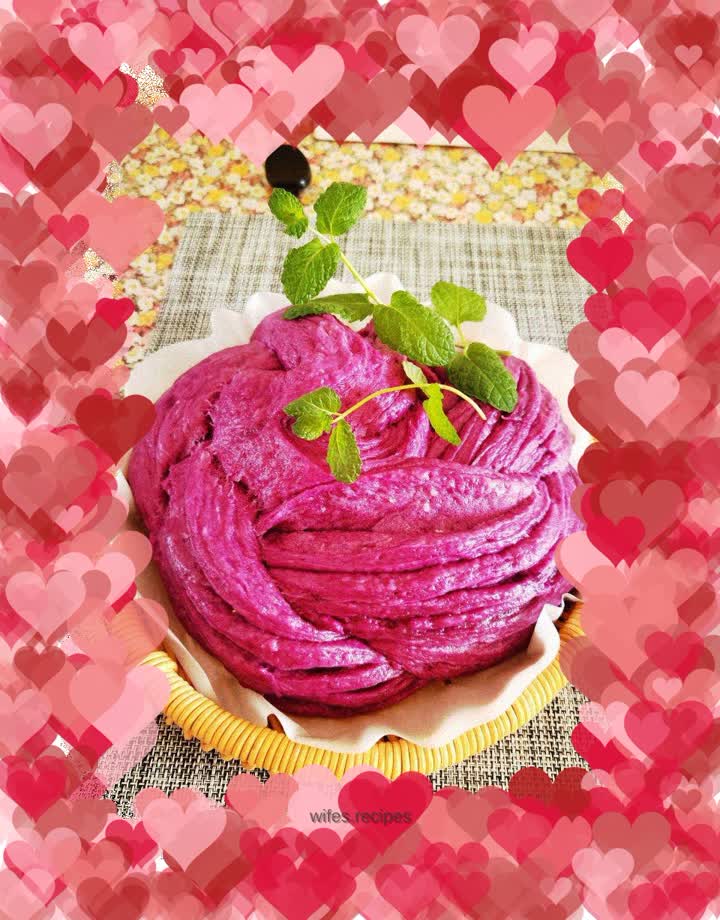 Purple Sweet Potato Milk Flavored Large Flower Roll