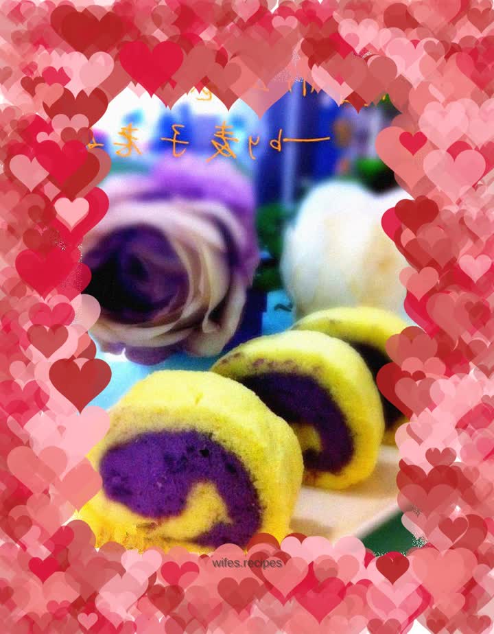 Purple sweet potato roll