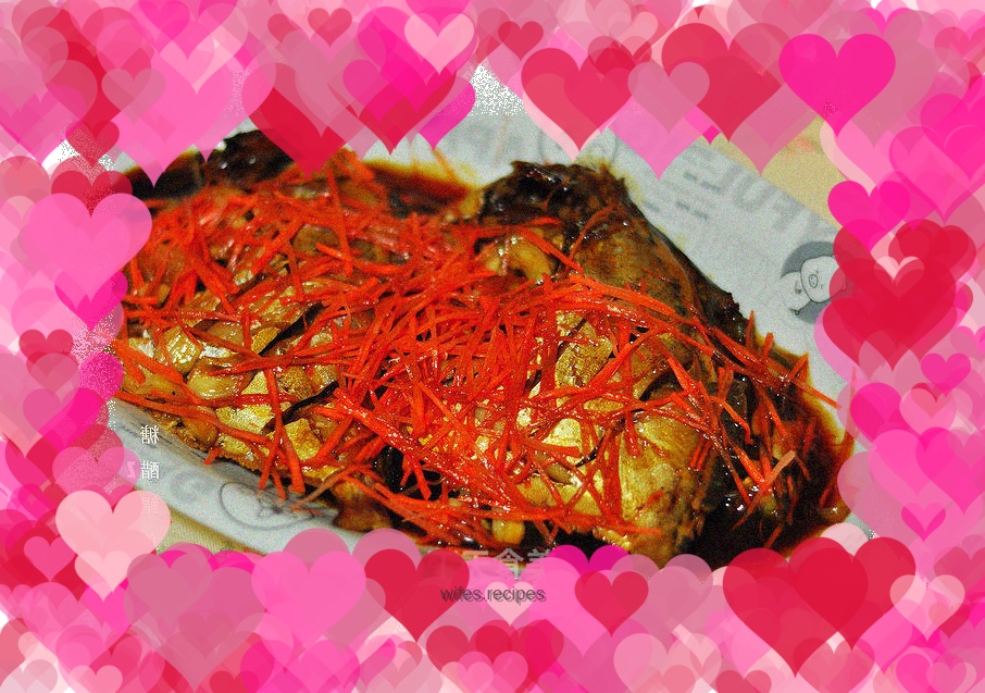 Sweet and sour pomfret (microwave version)