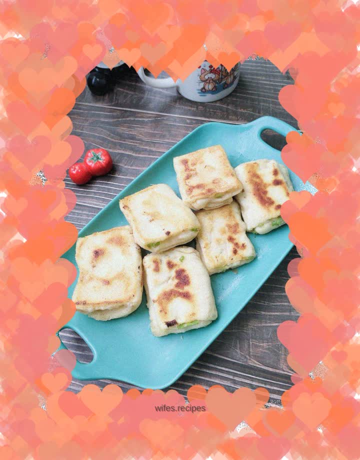 Pan-fried scallion rolls