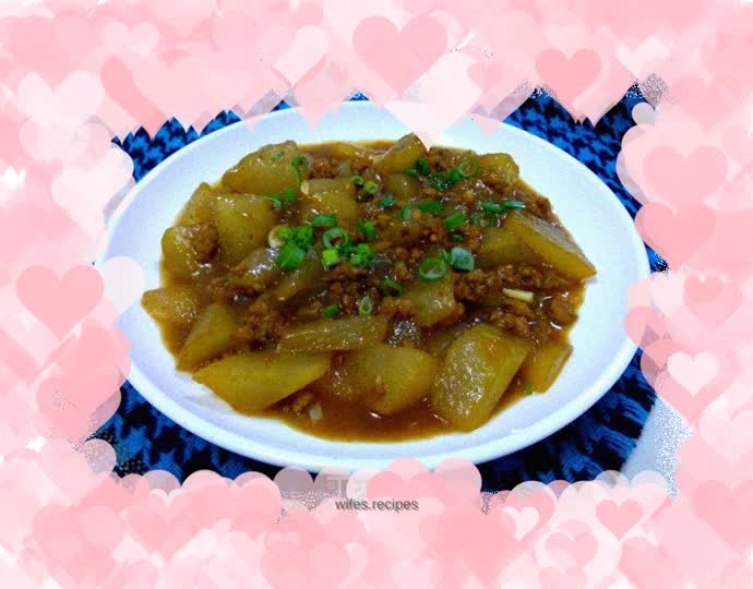 Grilled Winter Melon with Minced Pork