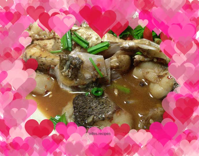 Braised fat-headed fish Baotou fish