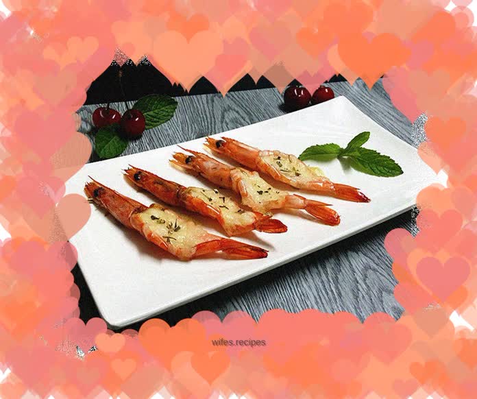 Baked Prawns with Cheese and Herbs