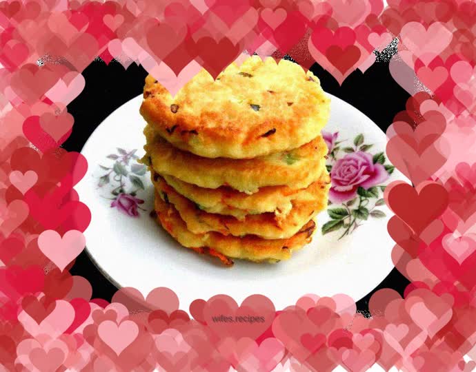 Chives and tofu pancakes