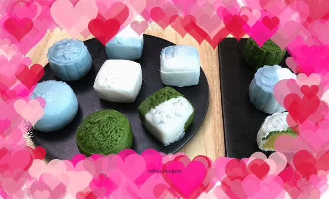 Super simple snowskin mooncakes with super delicious custard filling, even kids can make it easily.