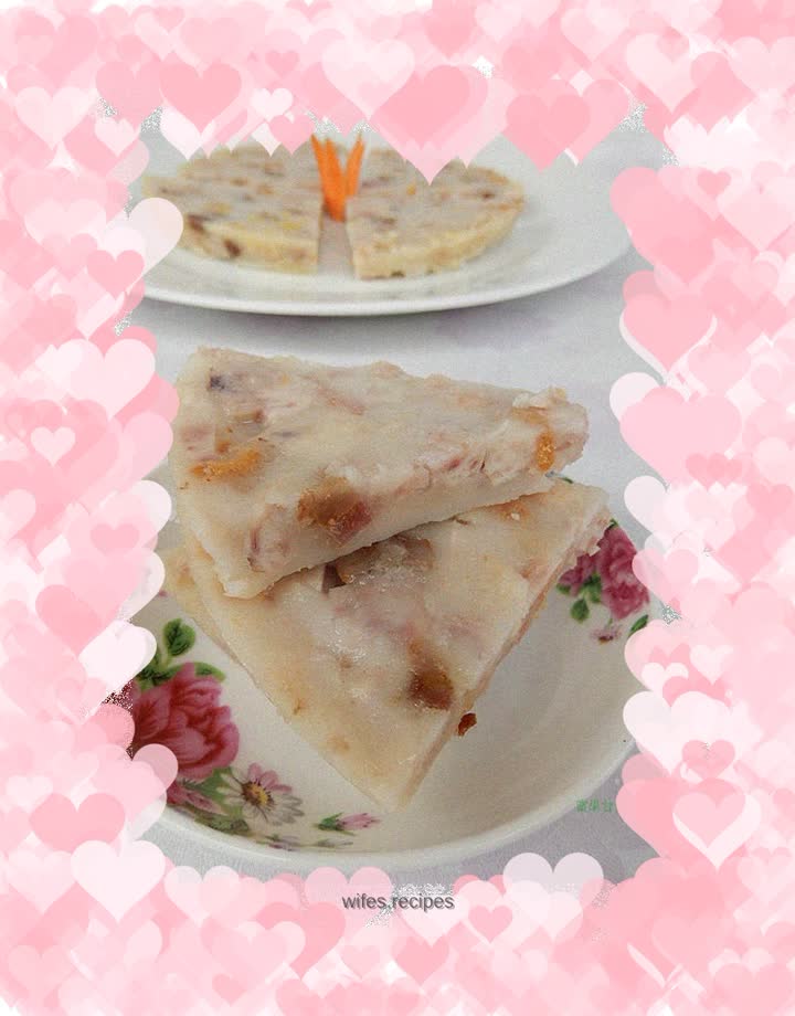 Cantonese snack: Cured taro cake