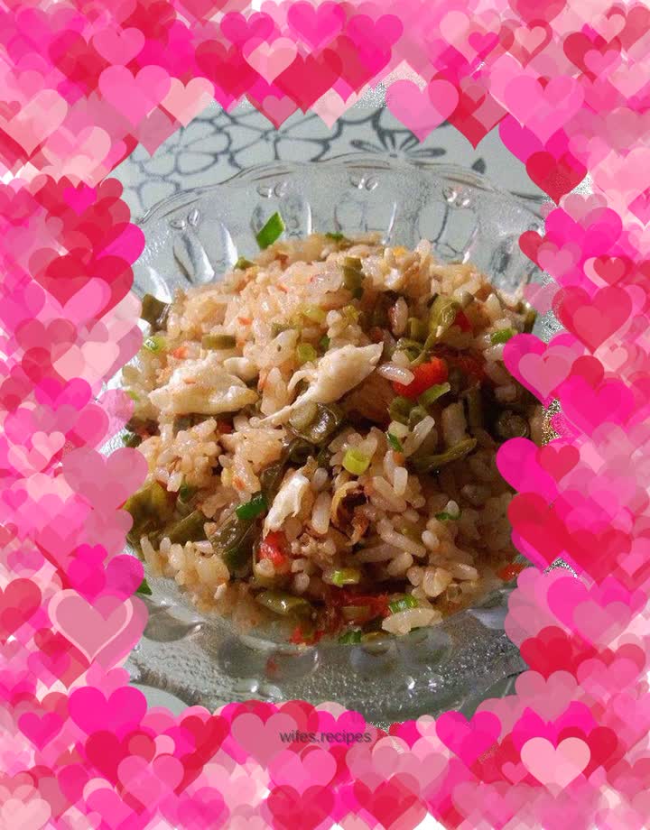 Sour Beans and Egg Fried Rice