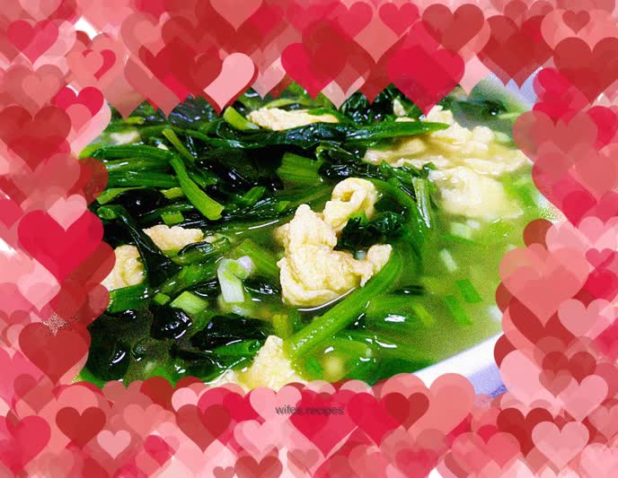 Spinach Omelet Soup (Quick Dinner)