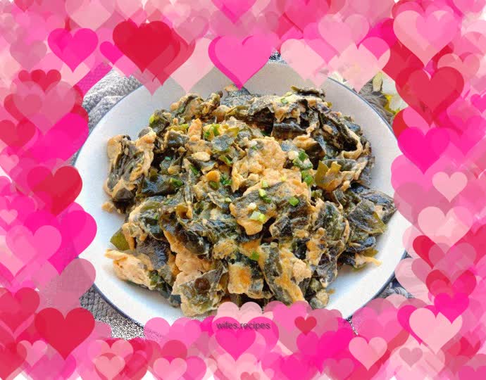 Wakame scrambled eggs