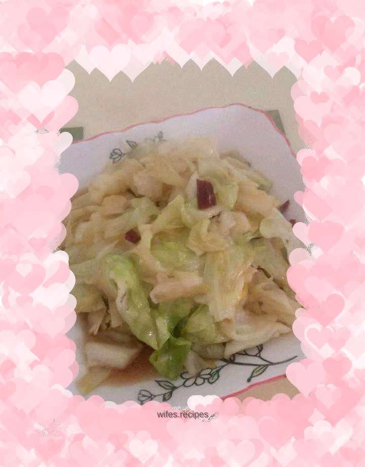 Vegetarian stir-fried cabbage