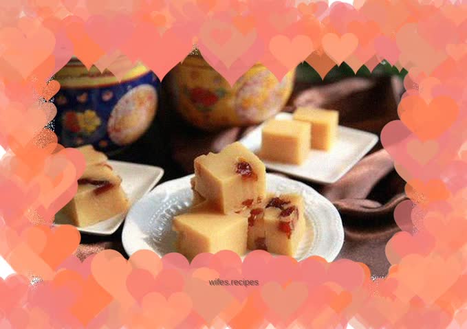 Candied dates and pea yellow