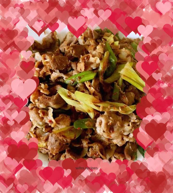 Stir-fried mutton with cumin and green onion
