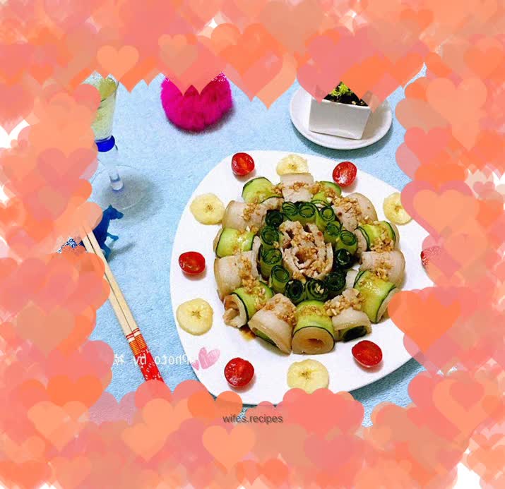 White meat with garlic paste