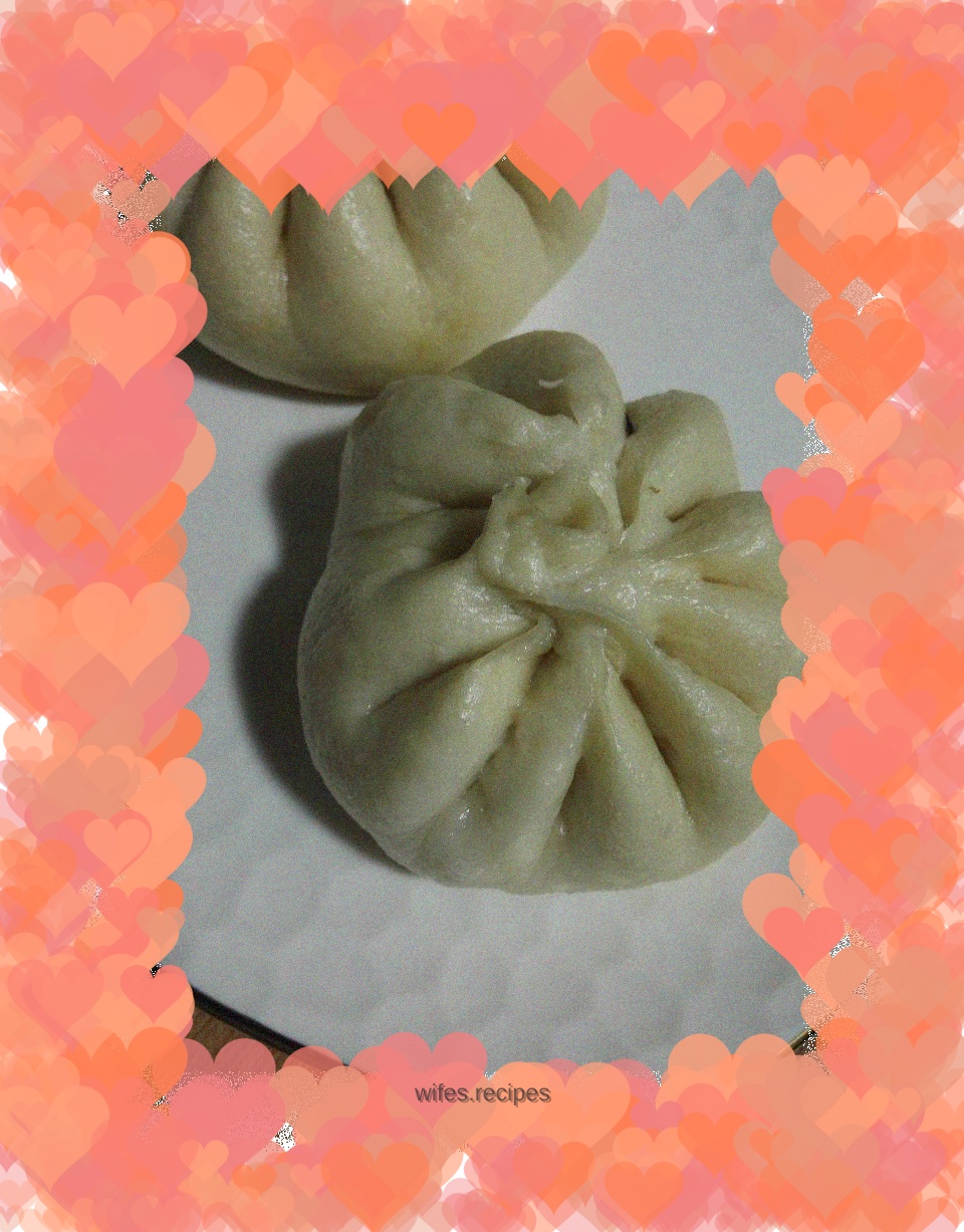 Bread machine version of big meat buns