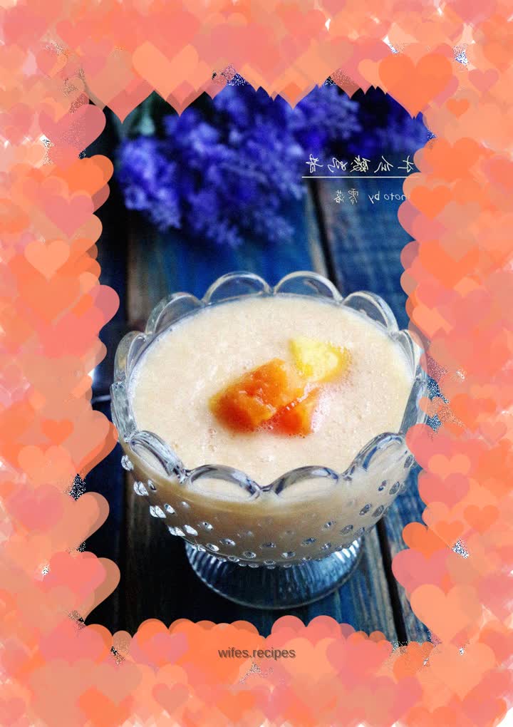 Papaya yogurt smoothie