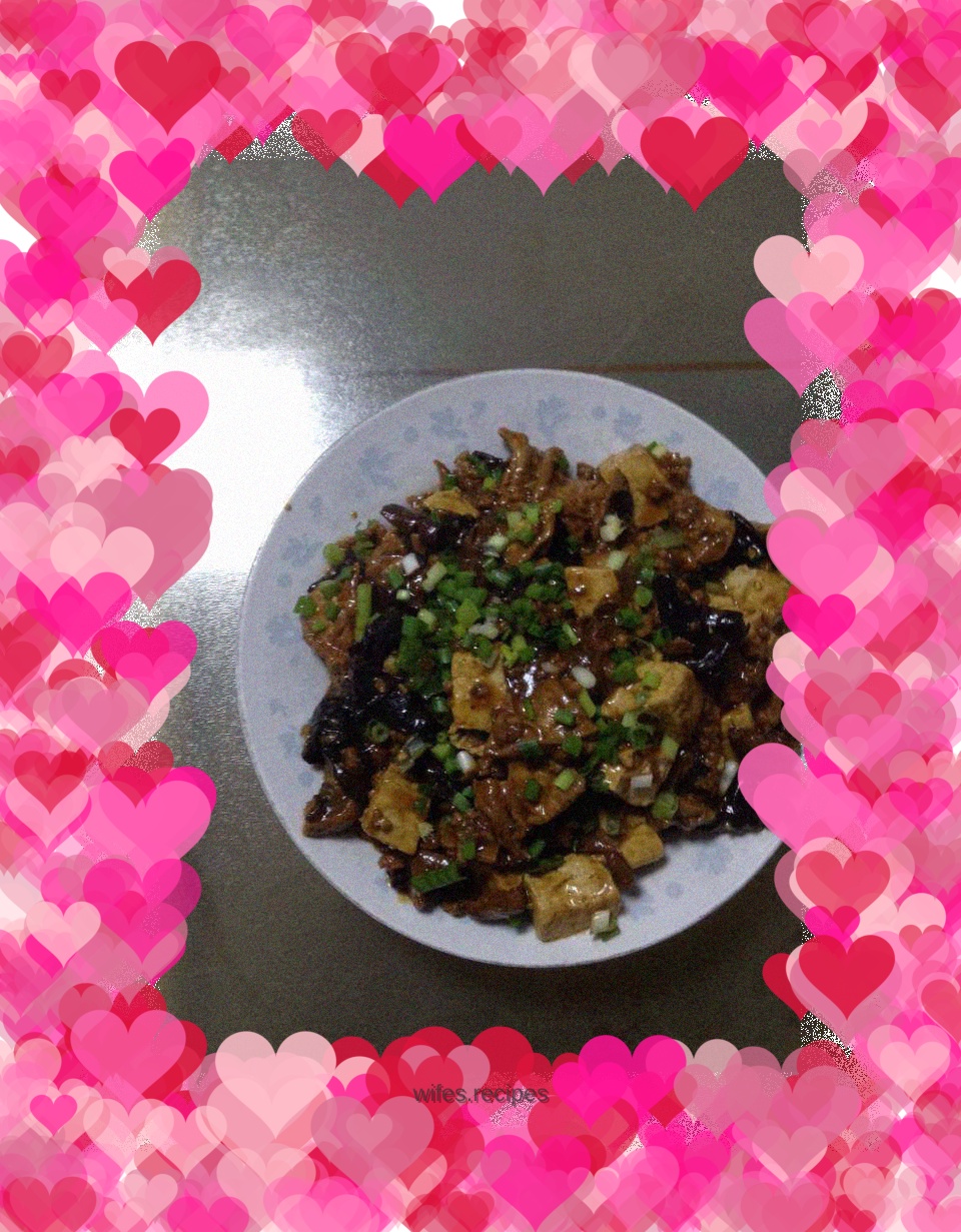 Homemade braised tofu