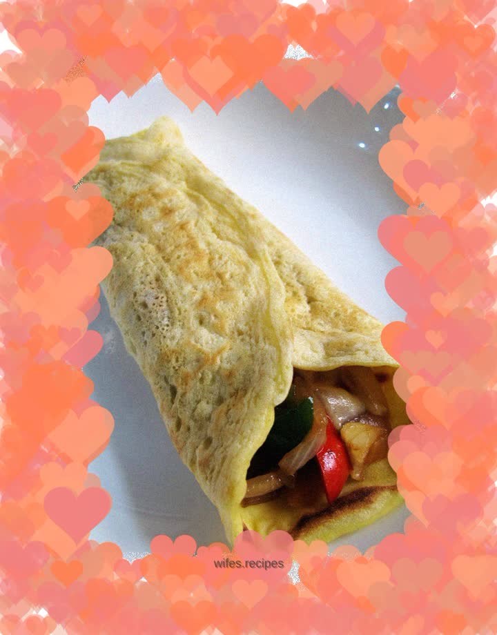 Chinese and Western beef steamed bun rolls with colorful peppers