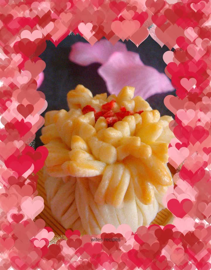 Pastry flowers bloom and bring prosperity