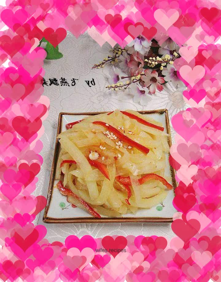 Summer cold dish---------[Cold watermelon rind]