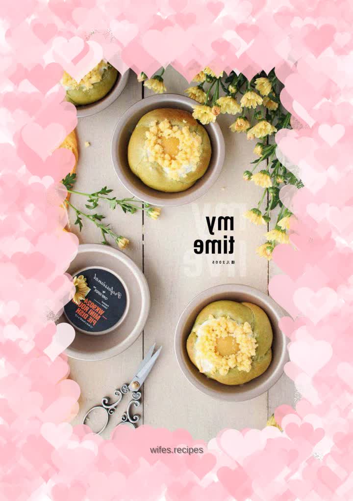 Yellow peach cheese matcha bag