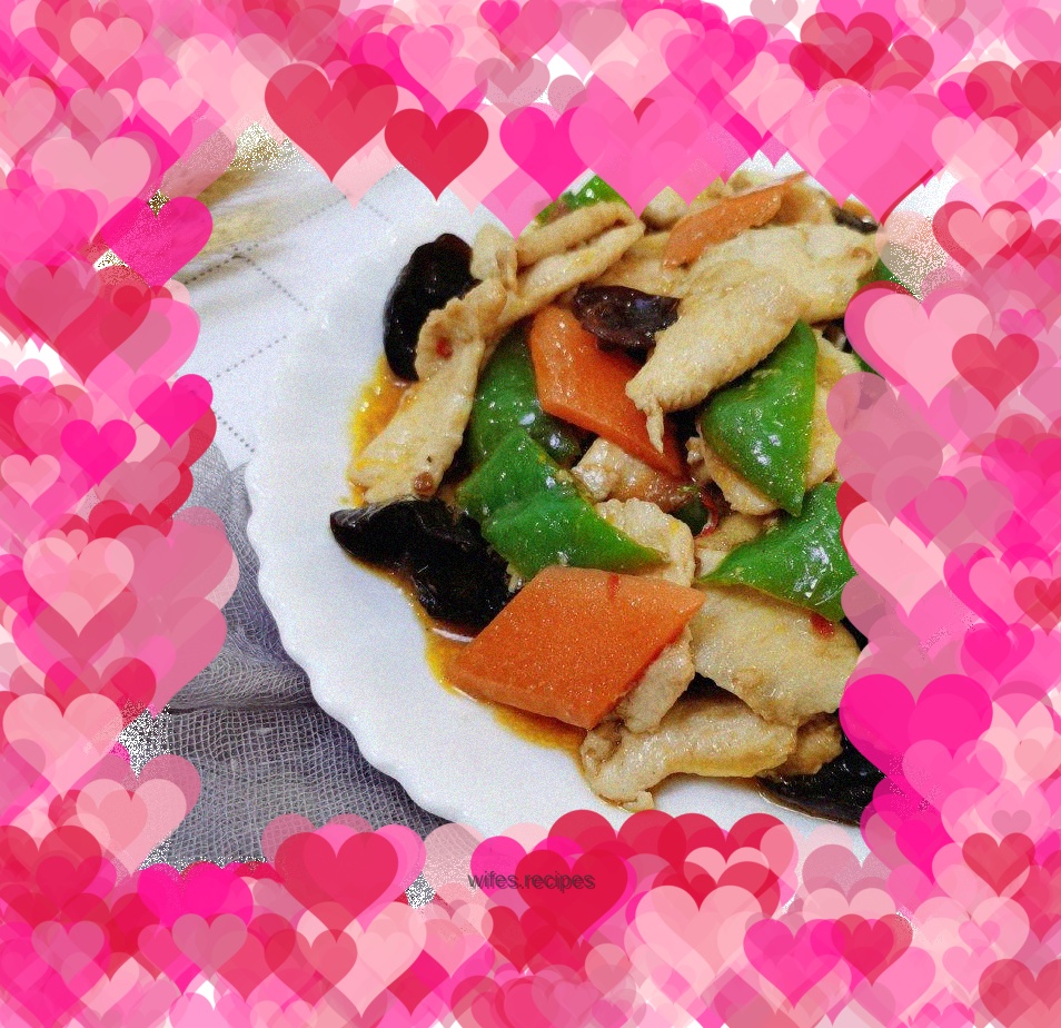 Fish flavored chicken slices