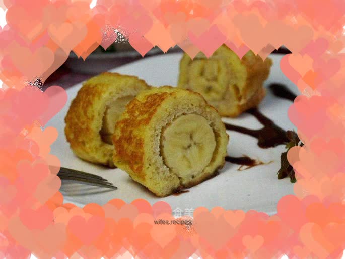 Pan-fried Banana Toast Rolls