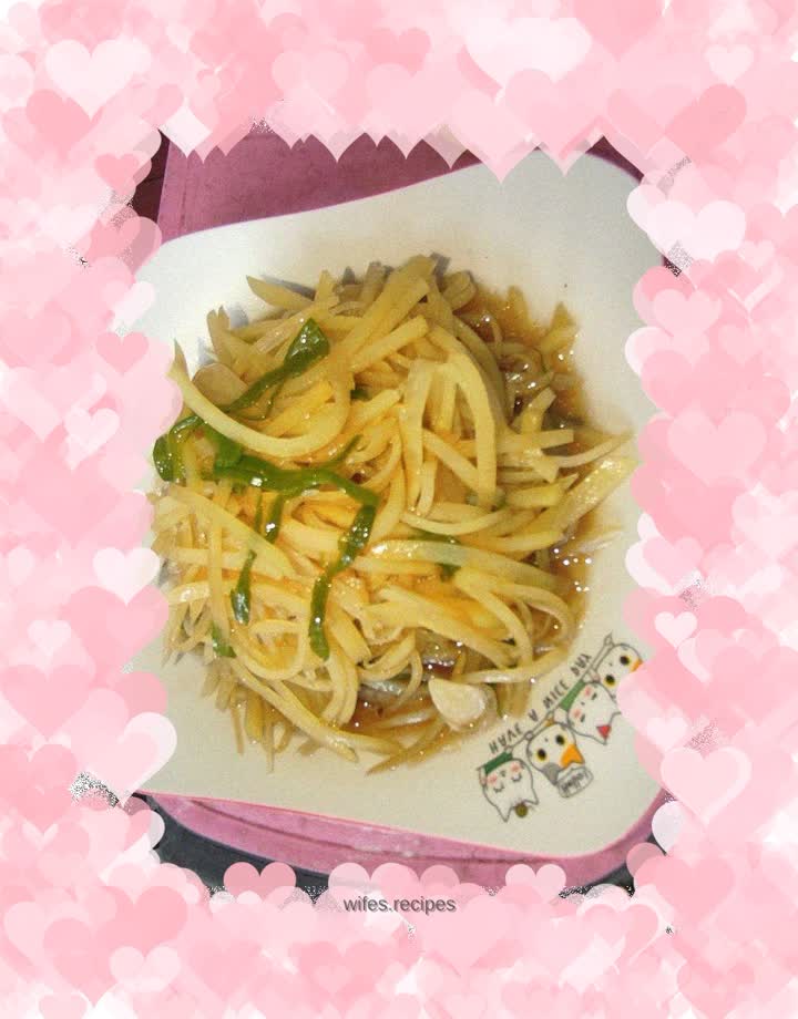 Fried shredded potatoes